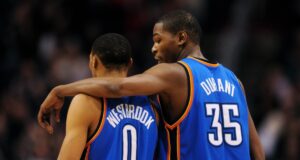 Kevin Durant da la bienvenida a Russell Westbrook en Houston Kevin Durant abre las puertas de Houston a Russell Westbrook